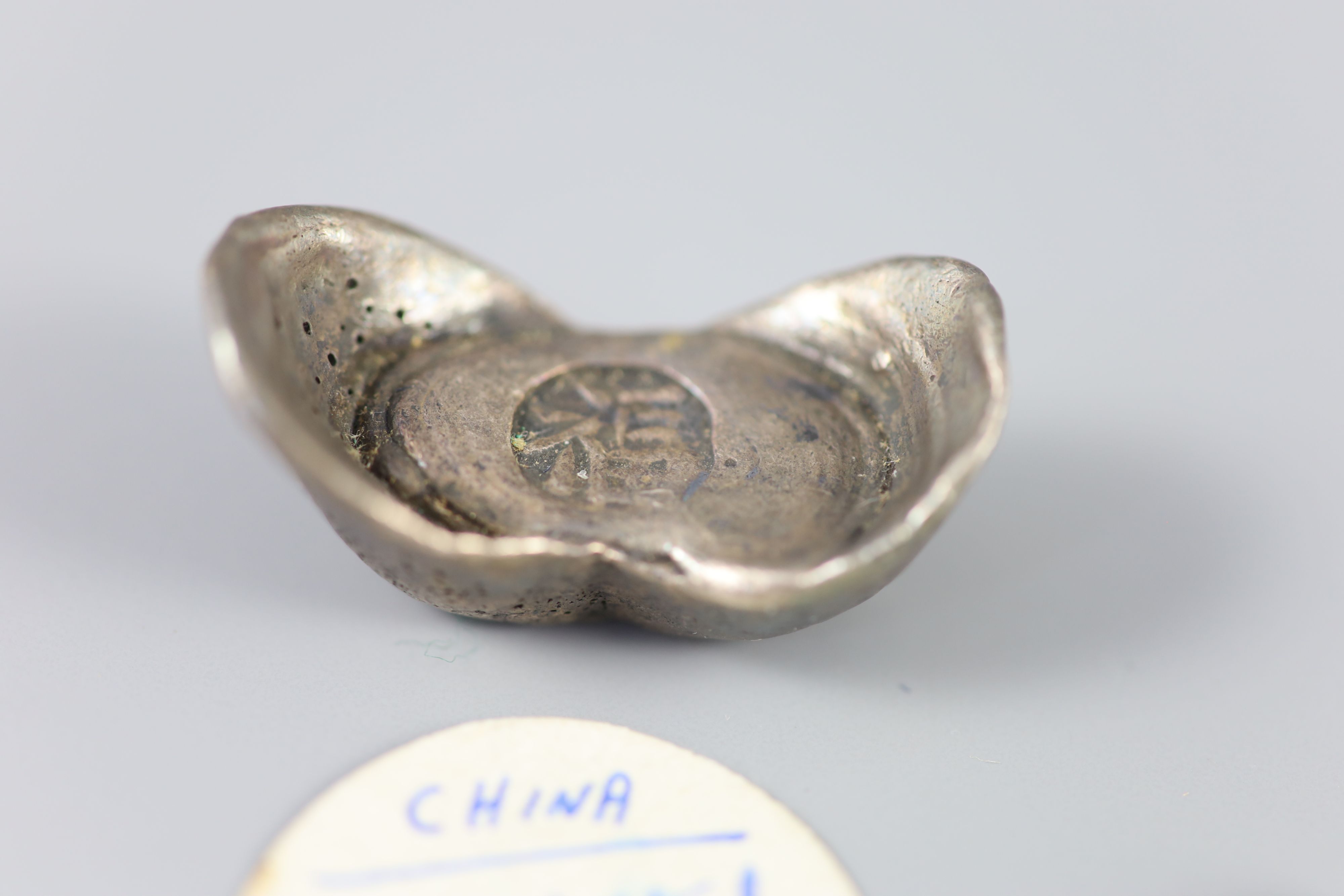 China Empire or Republic period, AR 1 Tael, 36.2g, half tael, 19.2g and quarter tael, 10.8g, all cast silver sycee,
